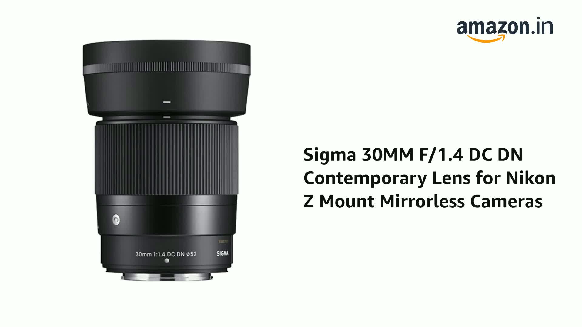 Sigma 30MM F/1.4 DC DN Contemporary Lens for Nikon Z Mount